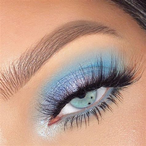 light blue eyeshadow